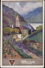 um 1910-20 - Spitz, Kirche,Josef Eberle AKU1