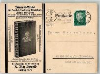 O7000 Leipzig Minerva Atlas Buchhandlung Max Lippold Werbung Druckerzeugnis 1931