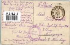 88250 W7987 Weingarten , Württ 1917 - K. Württb. Reservelazarett II
