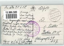 Memel Klaipeda 1917 Gebrauchsspuren Uniform Feldpost WK I Nowo-Swenziany