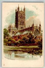 Gloucester 1902 Lithographie Kirche
