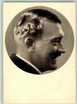 Profilbild eines gut gelaunten Führers Männer der Zeit Nr. 17 Fotograf Schmauß Verlag Josef Huber Hitler Foto AK