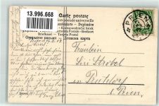 Kind auf einem Steg wird beschützt Schutzengel 1904