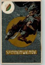 Sonnenwende sign. Apard Basch Verlag Südmark Nr. 72 Deutschtum Künstler
