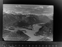 83661 W8172 Fall GLASNEGATIV Sylvensteinsee, m. Fall