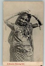 Bombay Mumbai 1911 Foto AK Tracht Dancing Girl Ort handschriftlich