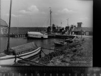 26316 W2930 Varel , Jadebusen GLASNEGATIV Schleuse
