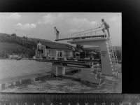 37586 W3354 Dassel , Solling GLASNEGATIV Schwimmbad