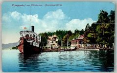 9061 Krumpendorf Foto AK Gasthaus Seerestaurant Dampschff