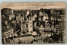 Karlovy Vary Karlsbad 1921 Gebrauchsspuren Kath. Kirche