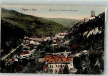 2500 Baden 1911 Foto AK Burg Ruine Rauhenstein