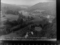 53937 W5372 Schleiden , Eifel GLASNEGATIV Dieffenbachtal,Schwimmbad u. Campingplatz