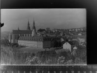 54595 W5540 Prüm GLASNEGATIV Basilika m. Abtei