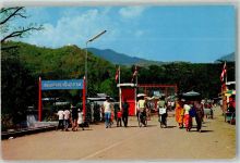 Rangoon Yangon Foto AK Grenze Northernt- Most Border of Siam Tachileik