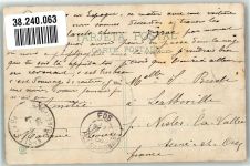 Lleida Lérida 1906 Gebrauchsspuren Les Pyrénées Vall de Aran Vielha e Mijaran Marke bildseitig