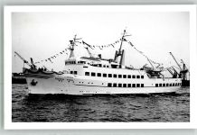 W2000 Hamburg Dampfer Gorch Fock Ort lt. Fotograf Gustav Bödecker Fähre Foto AK