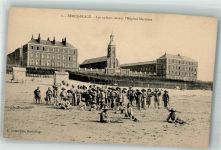 62600 Berck Foto AK Krankenhaus Strand Kinder