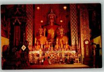 Lamphun 1987 Foto AK Buddha Tempel