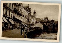 Karlovy Vary Karlsbad Gebrauchsspuren Sprudelstraße