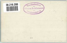 01855 O8361 Hinterhermsdorf Foto AK Gasthaus Obere Schleuse Sächs. Schweiz