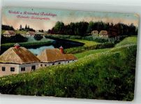 Feldpost WK I Landst.Inf.Batl. Erbach III.Komp. Nr. 191 Polnische Bauerngehöft WK I 1915 Gebrauchsspuren