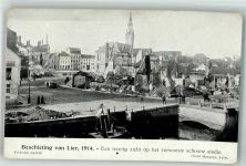 Lier 1914 Foto AK Feldpost WK I Trümmer