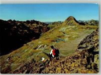 Wiesbadener Hütte Foto AK Hüttenstempel