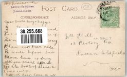Rhyl 1907 Foto AK Burg Rione Llanggollen