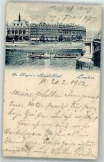 London 1902 Foto AK Hotel Royal
