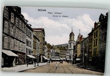 08200 Sedan Foto AK Platz Crussy Kirche St. Charles