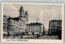 4020 Linz 1943 Foto AK Feldpost WK II Kampfbeobachter 2.Komp. Adolf Hitler Platz