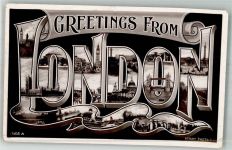 London 1905 Foto AK Gruss aus