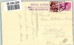 6672 Nesselwängle 1937 Foto AK Hotel Alpenhof Haldensee