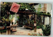 Las Palmas de Gran Canaria 1910 Gebrauchsspuren Hotel Continental Marke bildseitig