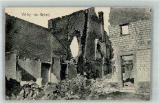 51420 Witry-les-Reims 1916 Foto AK Feldpost WK I Landw.Inf.Regt. 1906 Trümmer