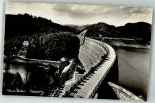 Mauer Pilchowice 1929 Foto AK Talsperre Bober