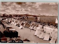 47841 Cattolica 1948 Foto AK Schwimmbad Strand