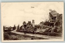 62580 Vimy 1916 Foto AK Feldpost WK I Trümmer