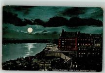 Quebec Mondschein Hotel Schloss Frontenac