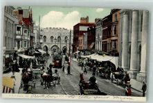 Southampton 1905 Foto AK The Hith Street Straßenbahn