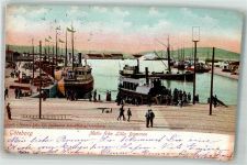 Göteborg 1904 Foto AK Hafen