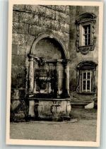 Jablone v Podjestedi Deutsch-Gabel Foto AK Schloss Lämberg Löwenbrunnen
