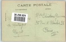 45200 Montargis 1923 Foto AK Le Boulevard du Rempert et le Canal Marke bildseitig