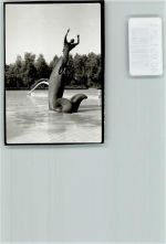46395 W4290 Bocholt FOTO KEINE AK Freibad Figur