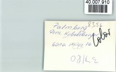 94481 W8356 Palmberg FOTO KEINE AK Pension Hobelsberger