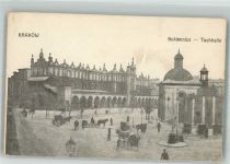 Krakau Kraków 1914 Gebrauchsspuren Tuchhalle Feldpost WK I