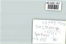 W3413 Moringen Sparkasse Sparkasse FOTO KEINE AK