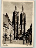Breslau Wroclaw 1942 Gebrauchsspuren Dom