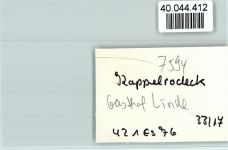 77876 W7594 Kappelrodeck FOTO KEINE AK Gasthof Linde