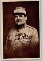 Portrait von Colonel Raynal in Uniform Orden Verteidiger von Fort Vaux Militär Frankreich 1936